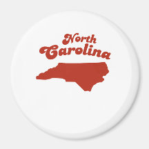 NORTH CAROLINA Red State Fridge Magnets