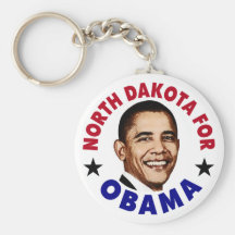 North Dakota For Obama Key Chain