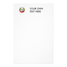 North Korea Coat of Arms Personalized Stationery