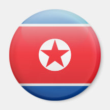 North Korea Flag Magnet