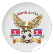 North Korea Football Designs Plate