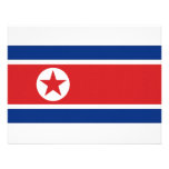 North Korea National Flag Personalized Announcement