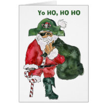 North Pole Pirate - Cptn. Crusty Kringle Card