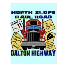 North Slope Haul Road Dalton Highway Postcard