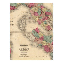 Northern Italy Southern Italy Postcard