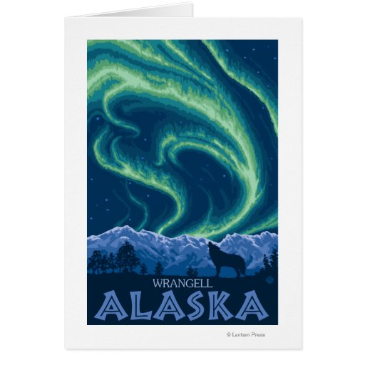Northern Lights - Wrangell, Alaska Card