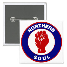 Northern Soul Mod target design Pinback Button