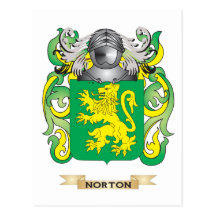 Norton Coat of Arms (Family Crest) Post Cards