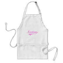 Norton Last Name Classic Style Aprons