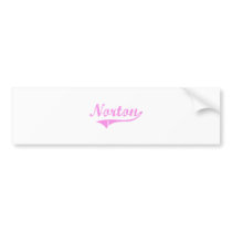 Norton Last Name Classic Style bumper stickers