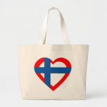 norvegia-heart canvas bag