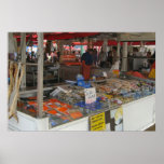 Norway, Bergen, Fish market on the waterfront Posters