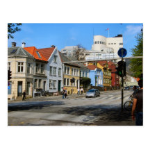Norway,  Residential street in Bergen Post Card
