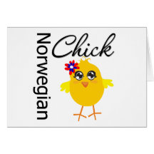 Norwegian Chick Greeting Cards