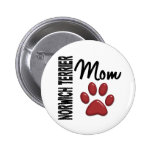 Norwich Terrier Mum 2 Pinback Buttons