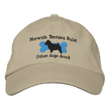 Norwich Terriers Rule Embroidered Hat