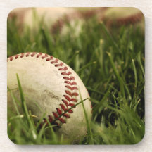 Nostalgic Baseballs Beverage Coaster