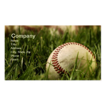 Nostalgic Baseballs Business Card Template