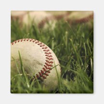 Nostalgic Baseballs Fridge Magnet