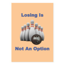 Not An Option Bowling Business Cards