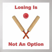 Not An Option Cricket Print