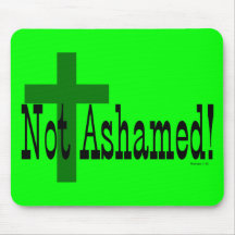Not Ashamed! Romans 1:16 (with Cross) Mouse Mat