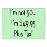 Not Fifty 50th Birthday Party Invitations Cards