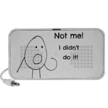 Not Me, I didn't do it! Notebook Speakers