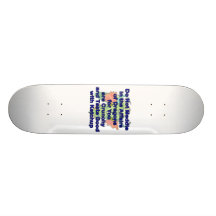 Not meddle blue dragon head skateboard deck