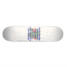 Not Meddle blue Purple dragon Skate Board