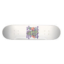 Not meddle purple dragon head skateboard deck