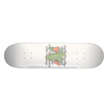 Not meddle white dragon head skate board deck