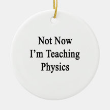 Not Now I'm Teaching Physics Christmas Ornaments