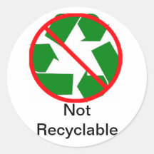 (Not) Recyling Labling Sticker