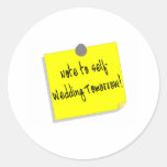 Note To Self Round Stickers