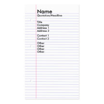 Notebook Business Card