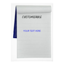 Notebook Notes - Blank Back Personalised Announcement