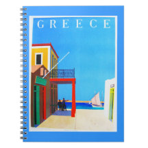 Notebook-Vintage Travel-Greece