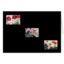 Notecard-Flowers-Vintage Japanese Florals