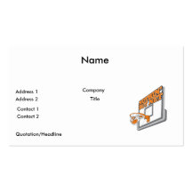 nothin but net basketball design business card template