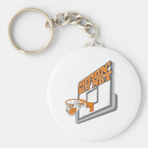 nothin but net basketball design keychains