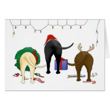Nothin' Butt A Lab Christmas Greeting Cards