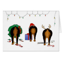 Nothin' Butt A Rottie Christmas Greeting Cards