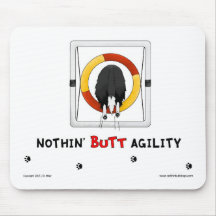 Nothin' Butt Agility Mousepad - Border Collie