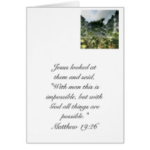 Nothing is impossible. card