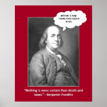 nothing-is-more-taxing-than-certain-death print