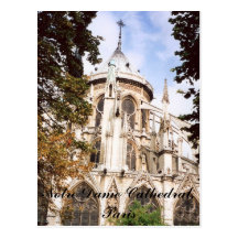 Notre Dame Cathedral, Paris Postcard