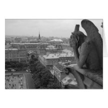 Notre Dame Gargoyle 2 Card