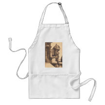 Notre Dame Gargoyle Eating a Snack Apron
