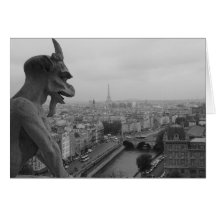 Notre Dame Gargoyle Greeting Cards